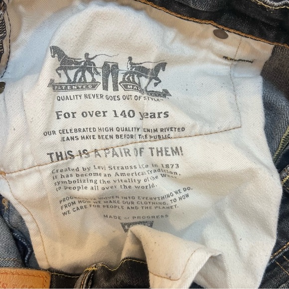 Levi's Black Straight Jeans Classic Fit W36 L32 - Picture 5 of 9